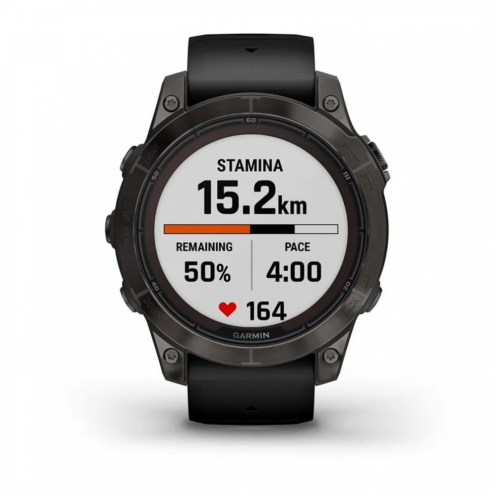 Часы Garmin Fenix 7 Pro Sapphire Solar Carbon Grey Black Band (010-02777-11)
