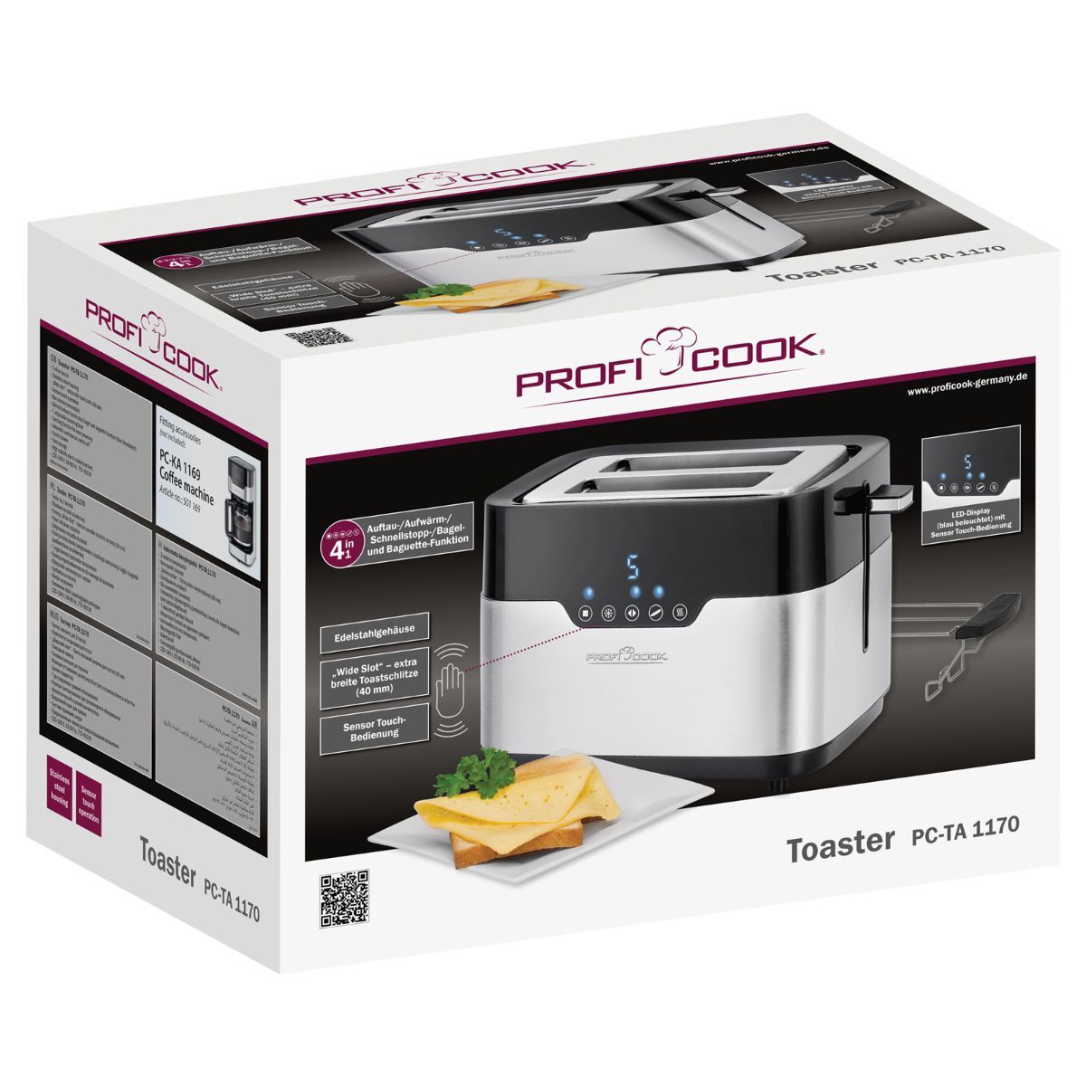 Тостер ProfiCook PC-TA 1170 inox