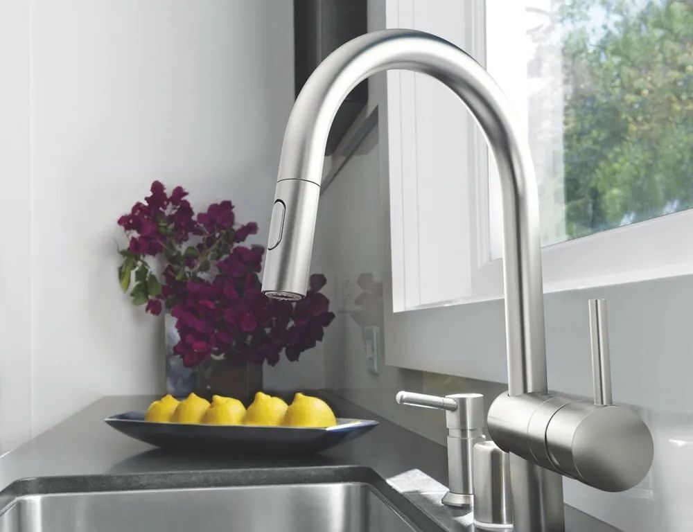 Смеситель для кухни (мойки) Grohe Minta 32321DC2 серебристый