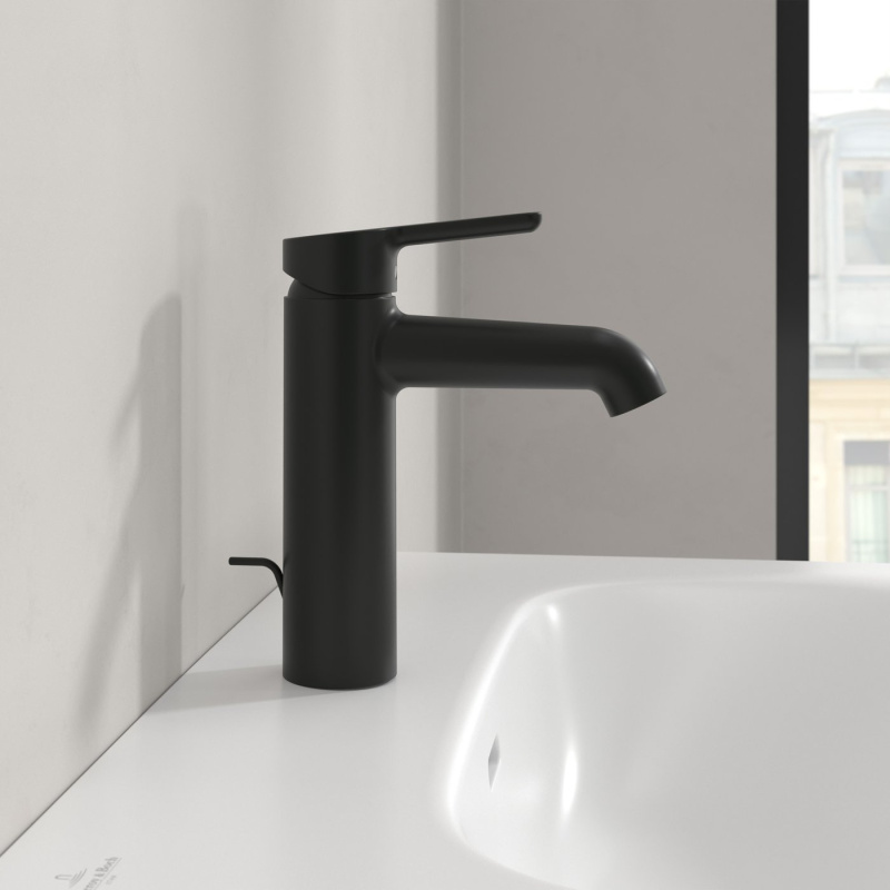 Смеситель для раковины Villeroy & Boch Skyla матовый черный TVW116005000K5