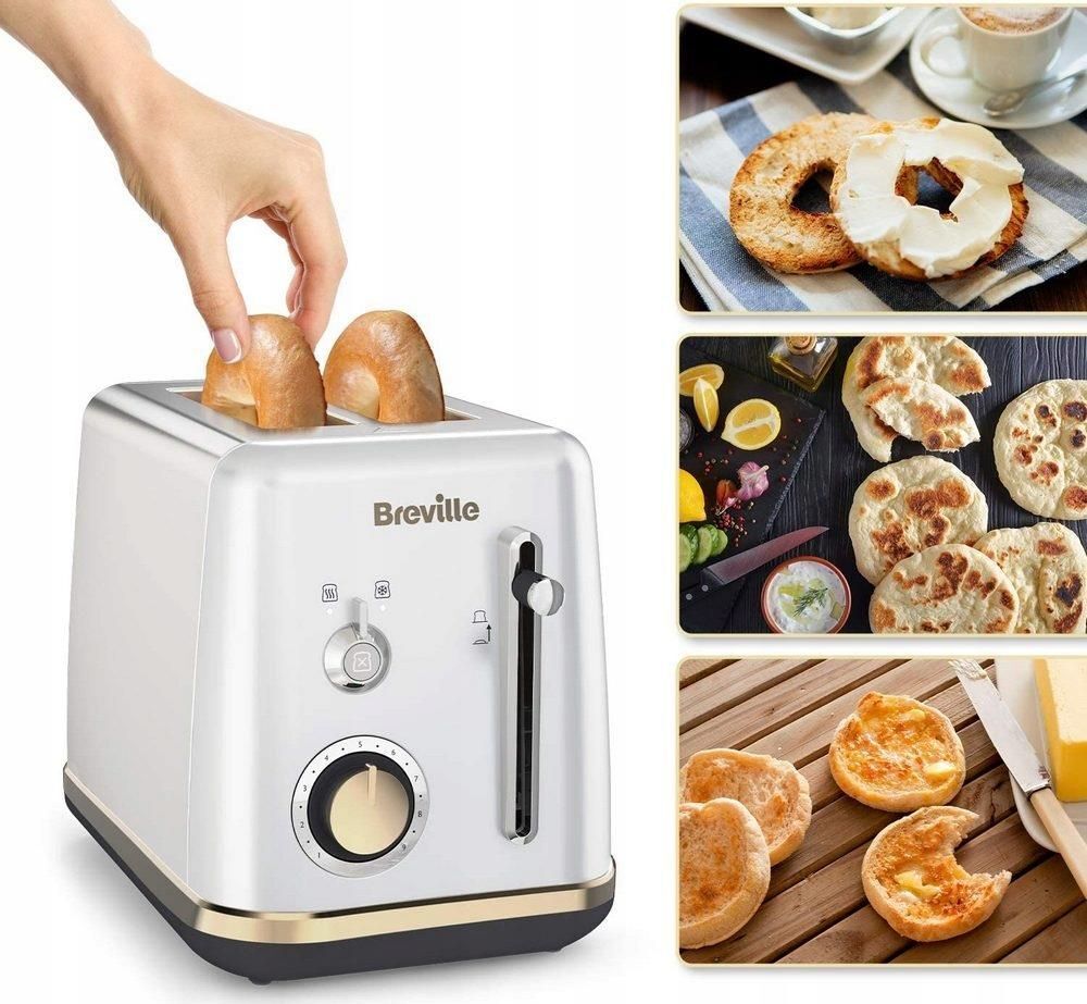 Тостер Breville Mostra VTT935X 900 Вт, белый