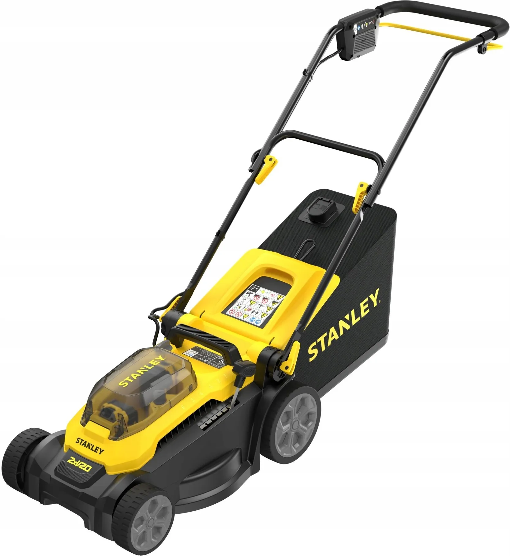 Аккумуляторная газонокосилка Stanley SCMWP3701M2
