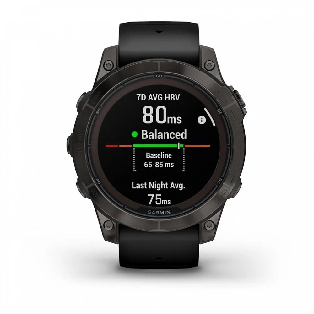 Часы Garmin Fenix 7 Pro Sapphire Solar Carbon Grey Black Band (010-02777-11)