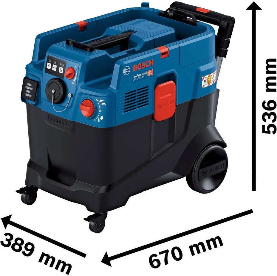 Пылесос строительный класса M Bosch GAS 12-40 MA Professional 06019M0120