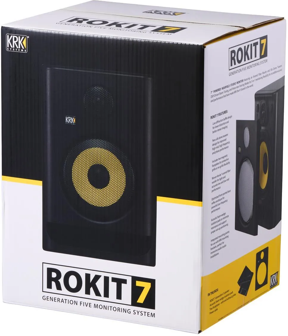 Активный студийный монитор KRK Rokit 7 G5, 7"