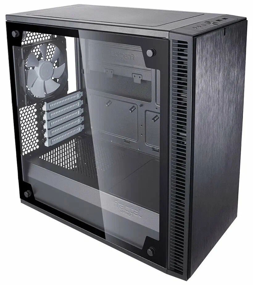 Компьютерный корпус Fractal Design Define Mini C TG черный (FD-C-DEFMINI-CBKTG)