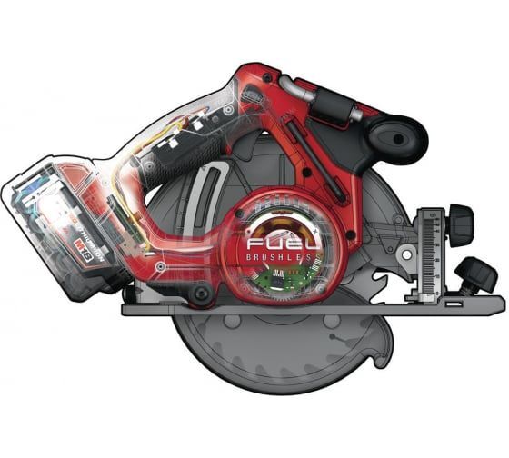 Аккумуляторная циркулярная пила Milwaukee M18 CCS55-502X FUEL 4933451376