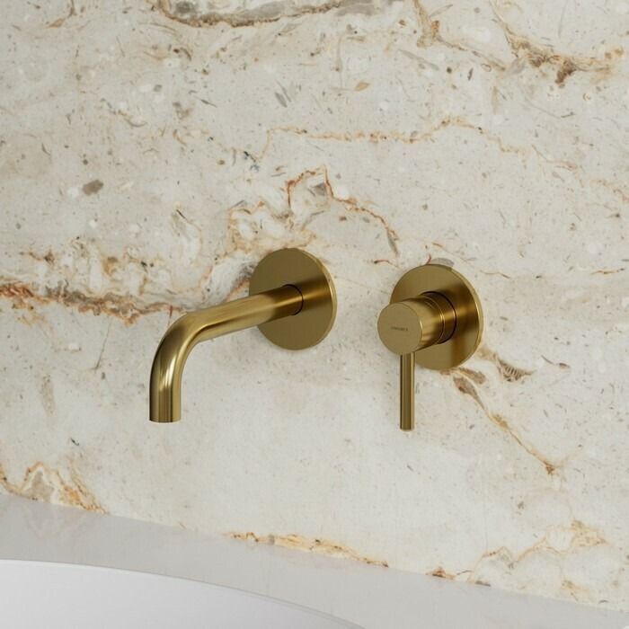 Встраиваемый смеситель для раковины OMNIRES Y brushed gold Золото брашированное Y1215HGLB