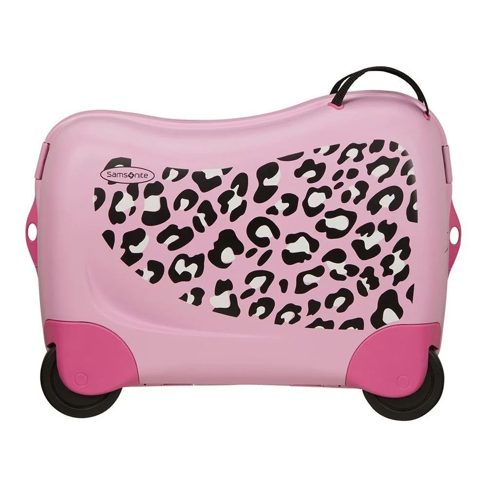 Детский чемодан-тележка Samsonite Dream Rider, 28 л, розовый леопард