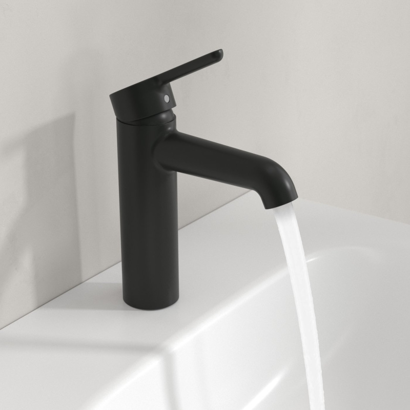Смеситель для раковины Villeroy & Boch Skyla матовый черный TVW116002000K5