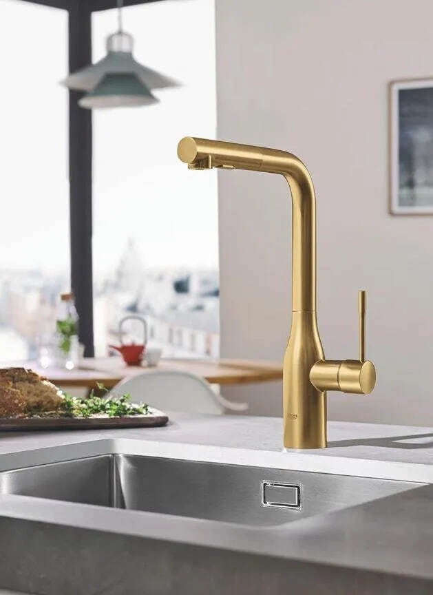 Смеситель для кухни Grohe Essence New Single Hole Brushed Cool Sunrise 30270Gn0
