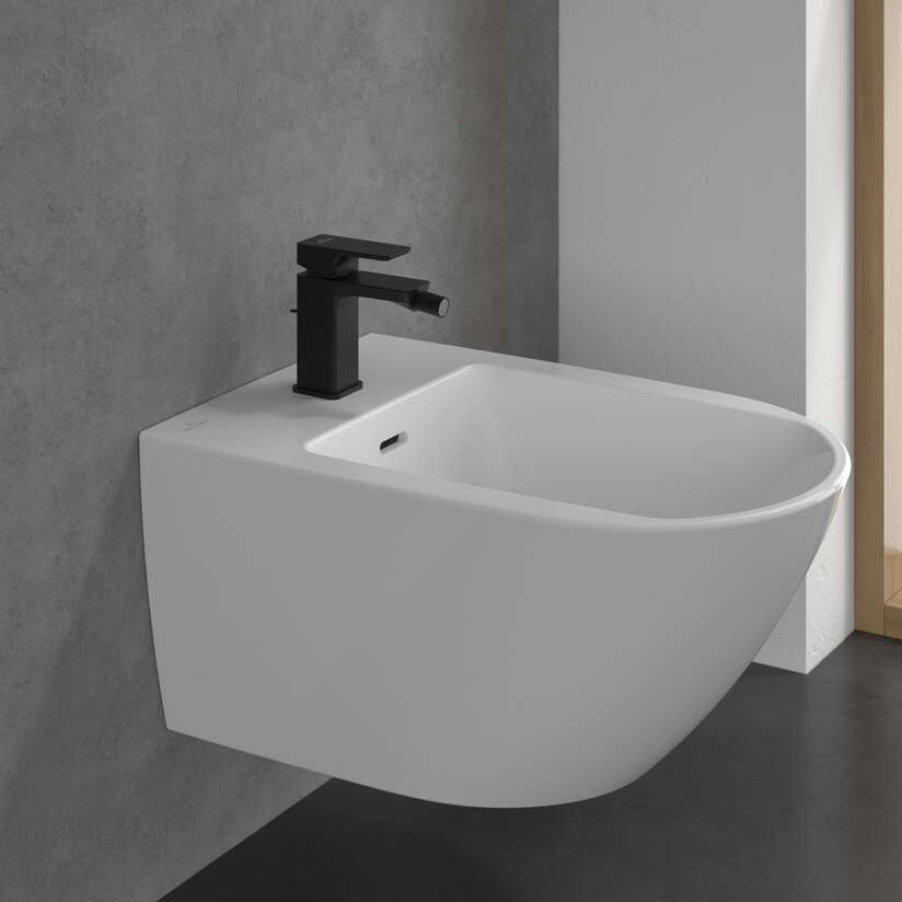 Смеситель для биде Villeroy & Boch Subway 3.0 AquaSmart матовый черный