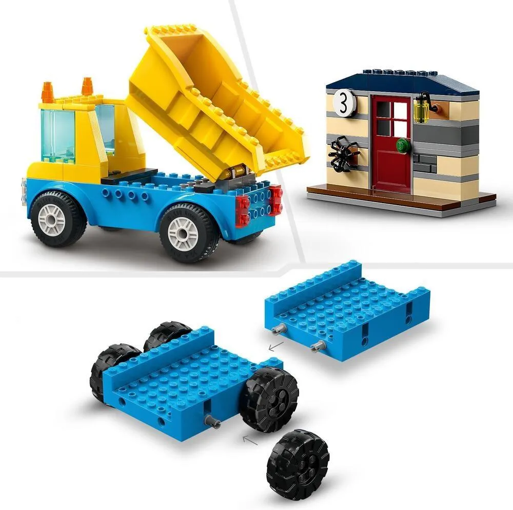 Конструктор LEGO City 60391 Грузовики и кран с шаром для сноса
