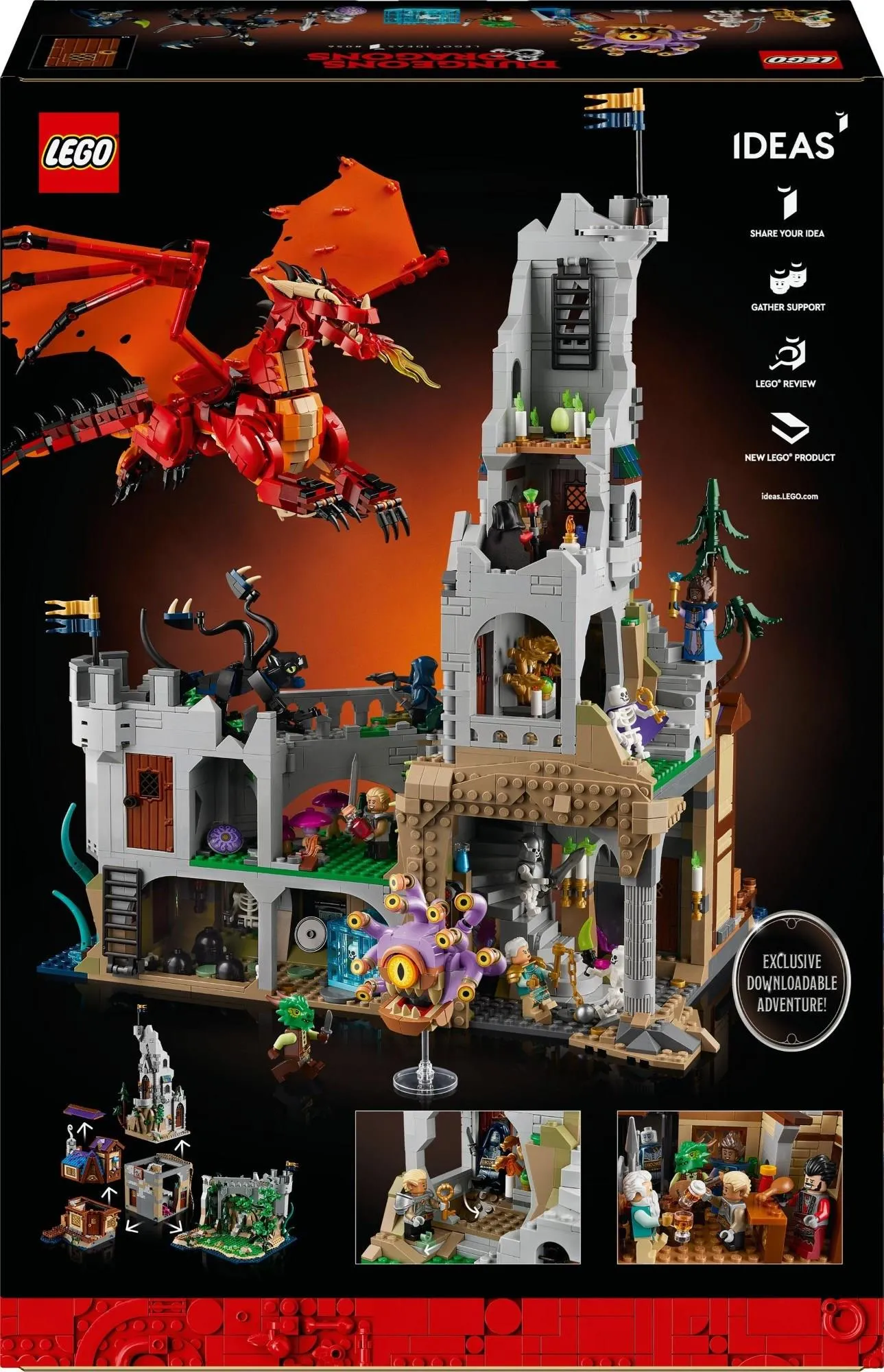 Конструктор LEGO Ideas 21348 Dungeons & Dragons: История красного дракона