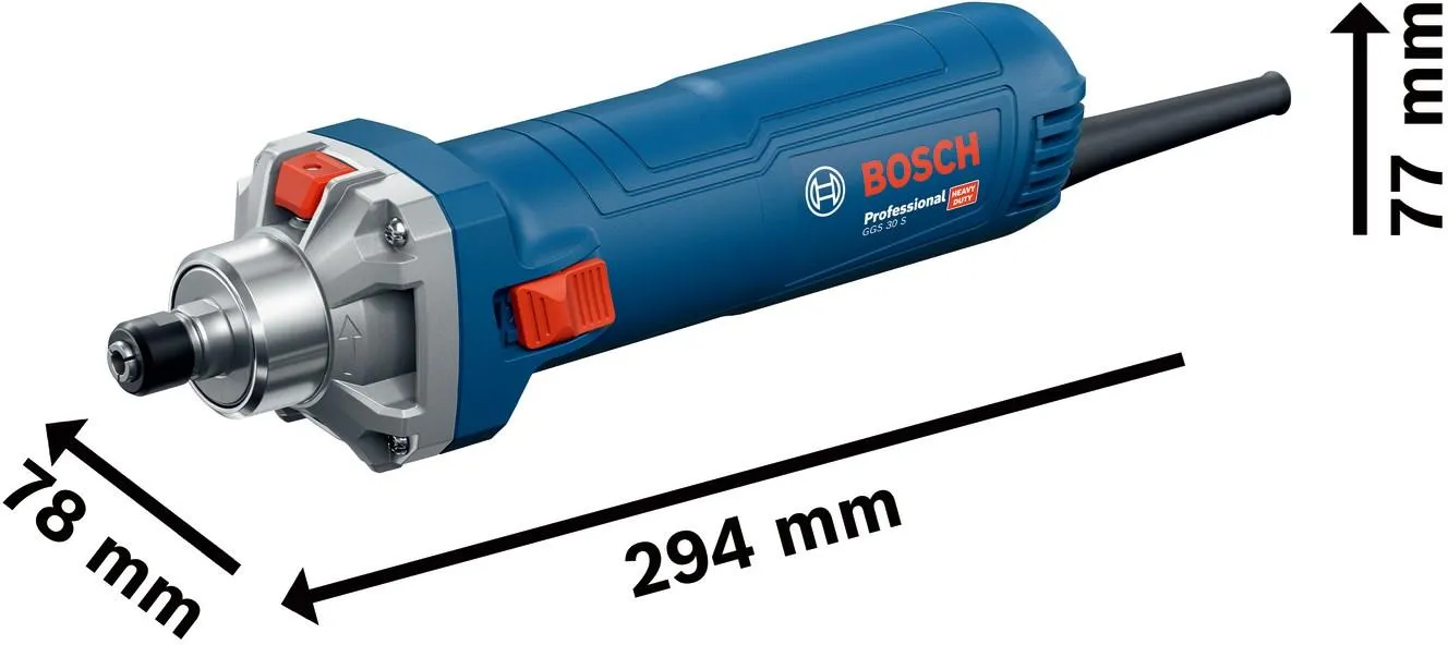 Прямая шлифовальная машина сетевая Bosch GGS 30 S Professional 06012B5120