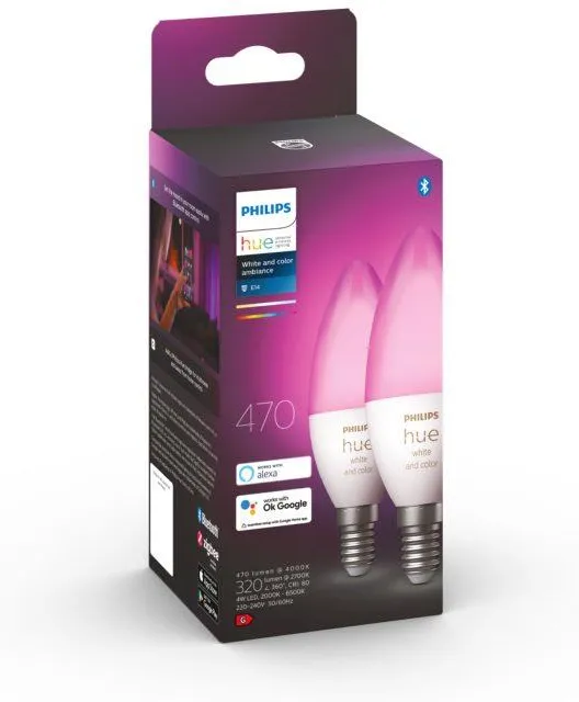 Лампочка PHILIPS HUE White and color ambiance E14 929002294205