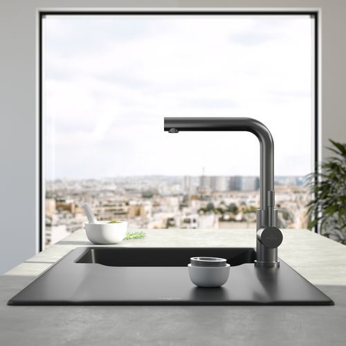 Смеситель для кухни Villeroy & Boch Modern Steel 96680105