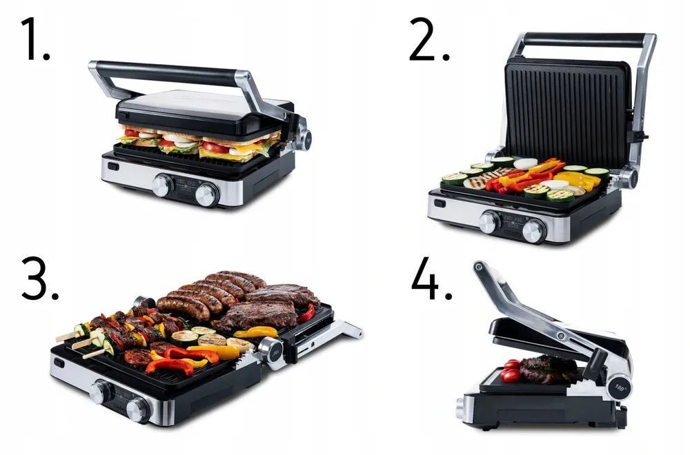 Складной электрогриль Yoer Panino EG02S
