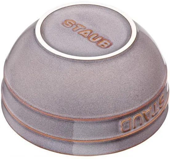 Набор из 4 круглых чаш Staub 14 см Античный серый 40508-148-0