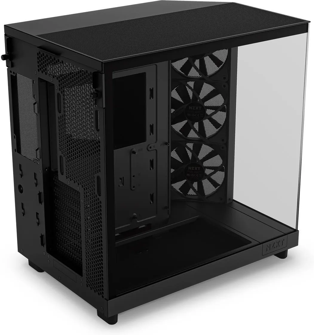 Корпус NZXT H6 Flow, Midi Tower, чёрный, стеклянная панель