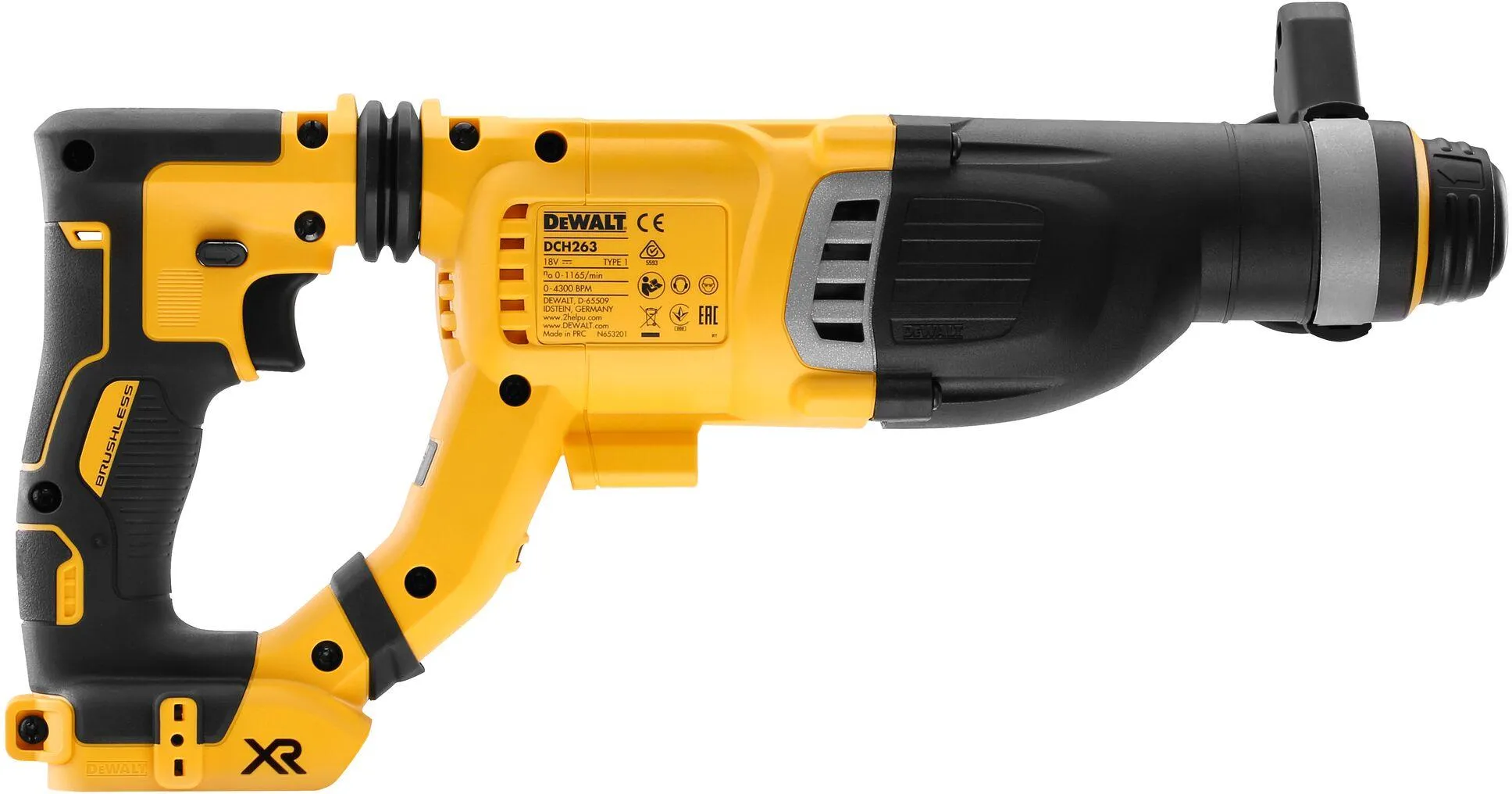 Аккумуляторный перфоратор SDS-Plus DeWalt DCH263NK, без АКБ и ЗУ, в кейсе