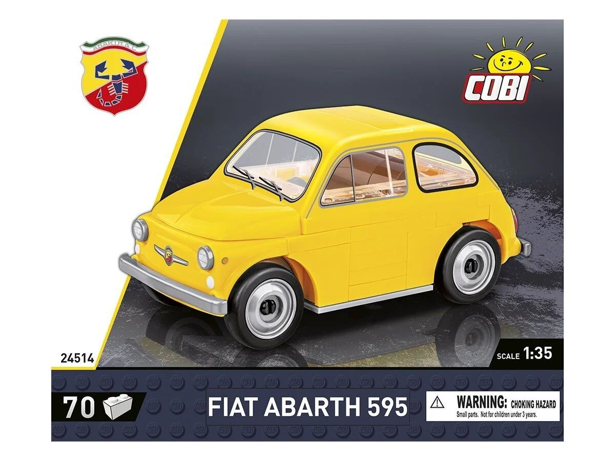 Конструктор пластиковый Cobi Fiat Abarth 595 - Фиат 595- 70эл. - Коби 24514