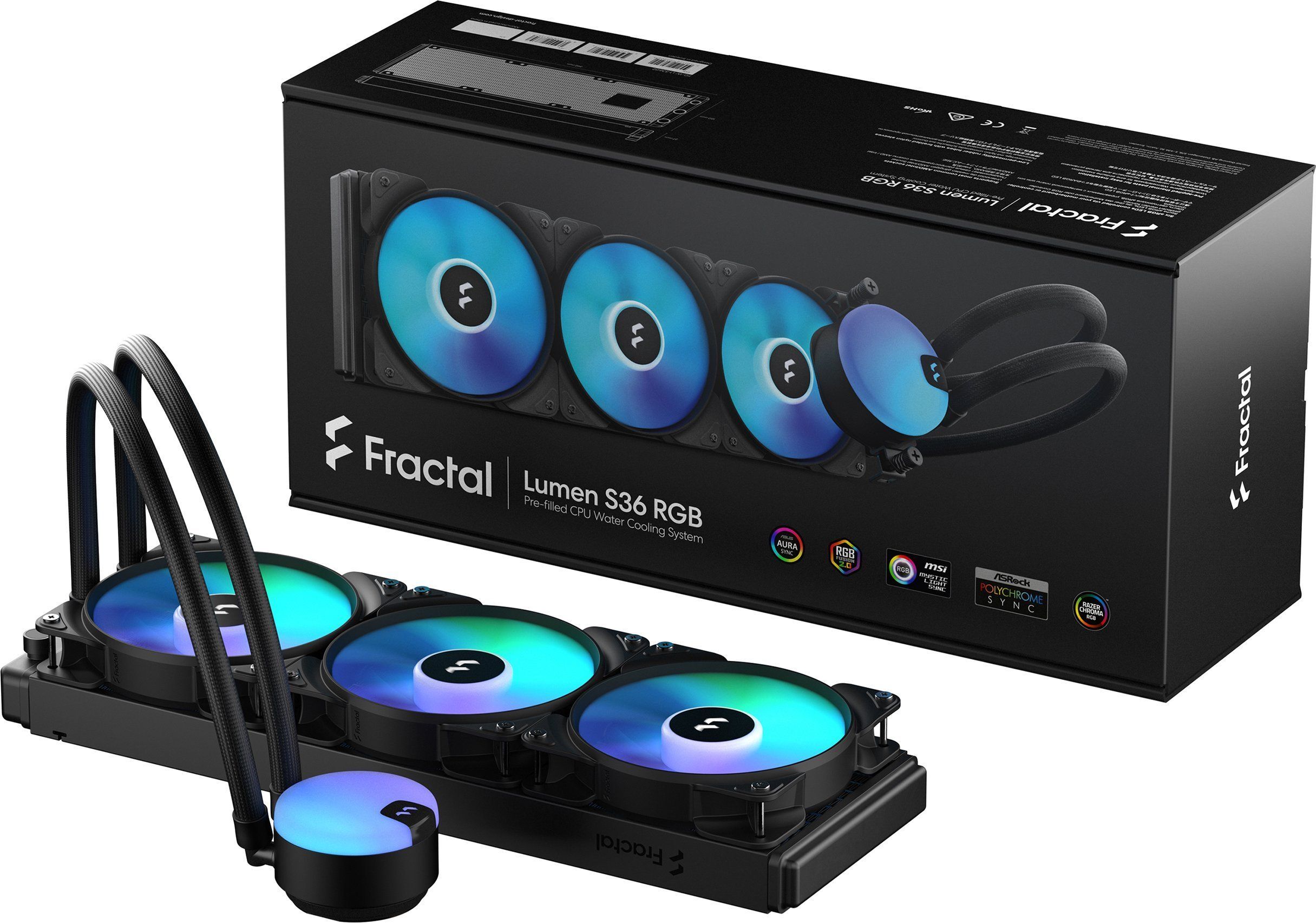 Система водяного охлаждения Fractal Design Lumen S36 RGB V2, черный