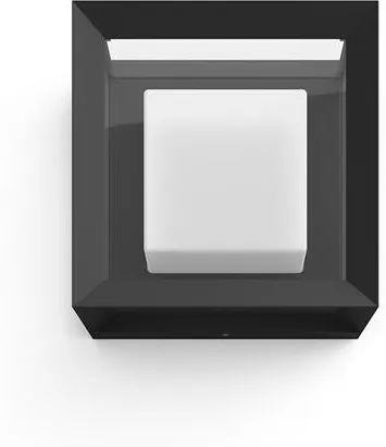 Квадратный настенный уличный светильник PHILIPS Hue White and Color Ambiance Econic черный 1743830P7