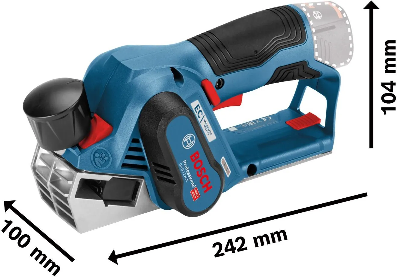 Аккумуляторный рубанок Bosch GHO 12V-20 Professional 06015A7001