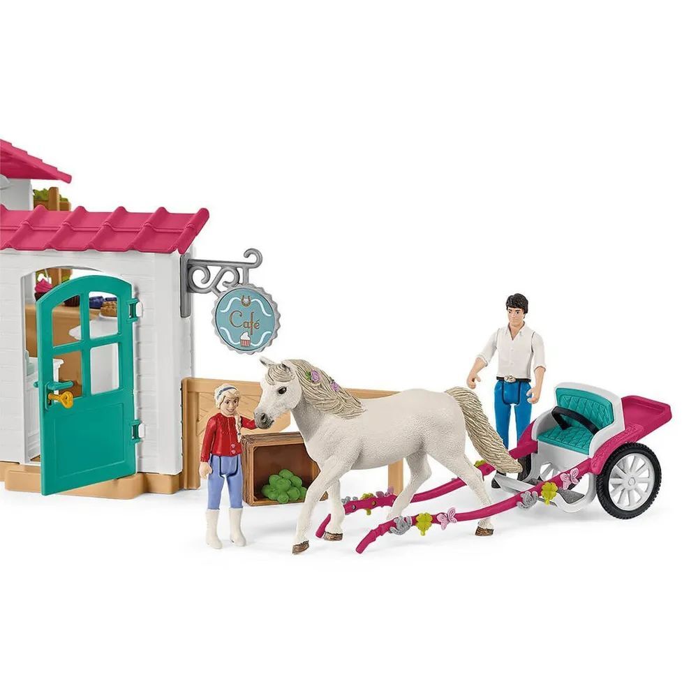 Игровой набор Schleich Поездка в карете в кафе Райдер 72158