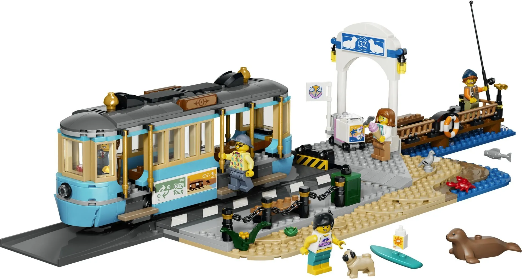Конструктор LEGO City 60506 Трамвай у пляжа