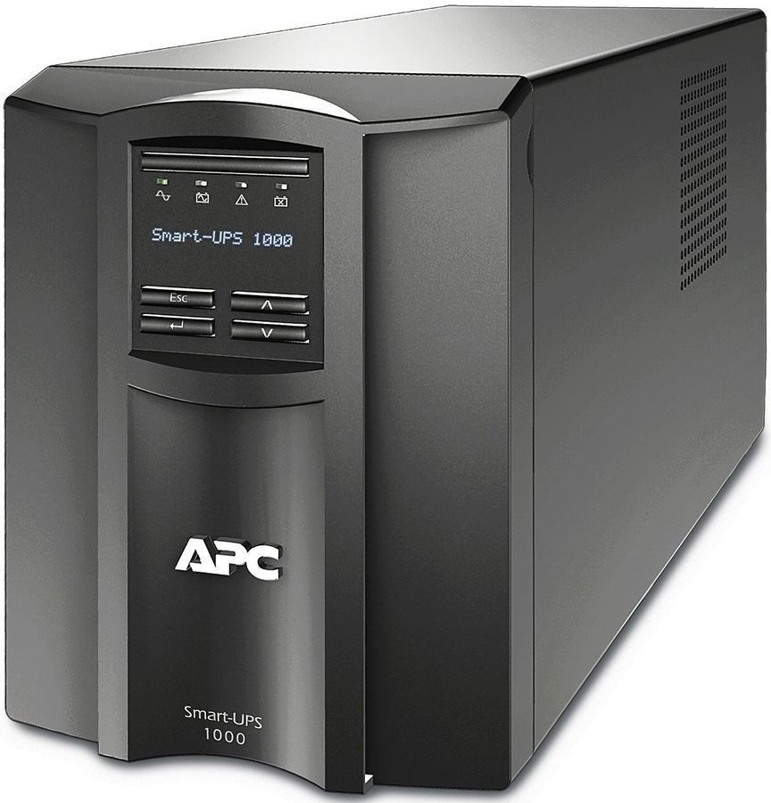 Интерактивный ИБП APC by Schneider Electric Smart-UPS SMT1000I черный