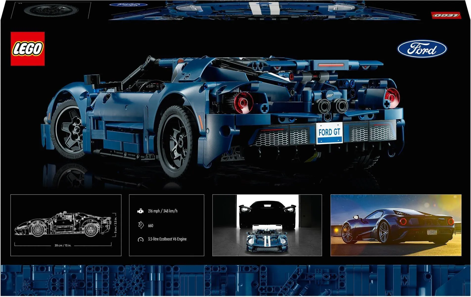 Конструктор LEGO Technic 42154 Ford GT версия 2022 года