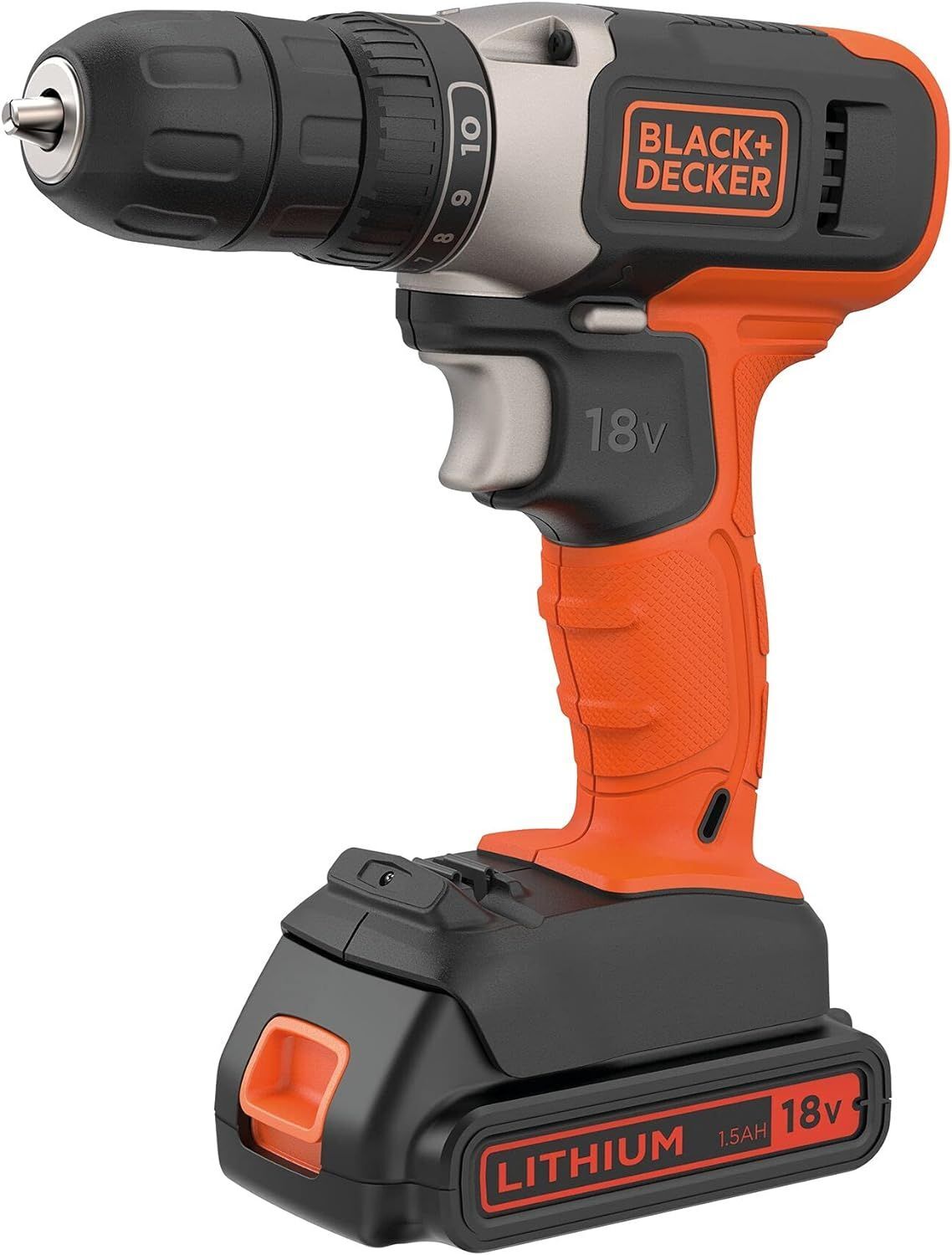 Аккумуляторная дрель-шуруповерт BLACK+DECKER BCD001C1KA-QW