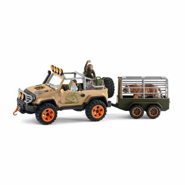 Игровой набор Schleich Джип с тросовой лебедкой 42410