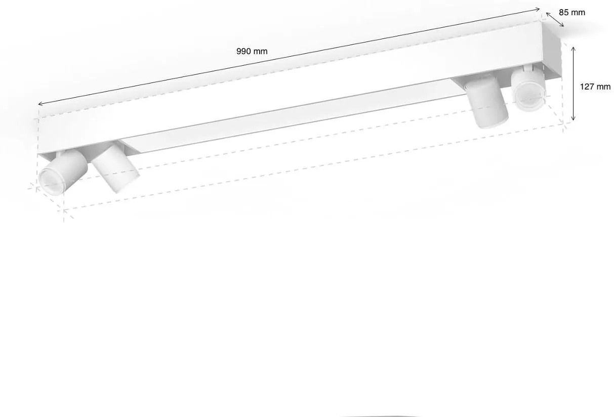 Потолочный светильник PHILIPS HUE White and color Ambiance Centris 5060731P7, белый