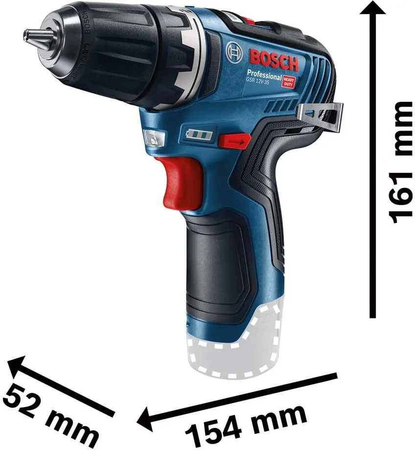 Дрель-шуруповёрт Bosch GSR 12V-35 Professional 06019H8001
