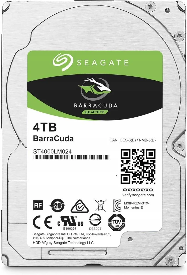 Жесткий диск Seagate BarraCuda 4TB 2.5" ST4000LM024
