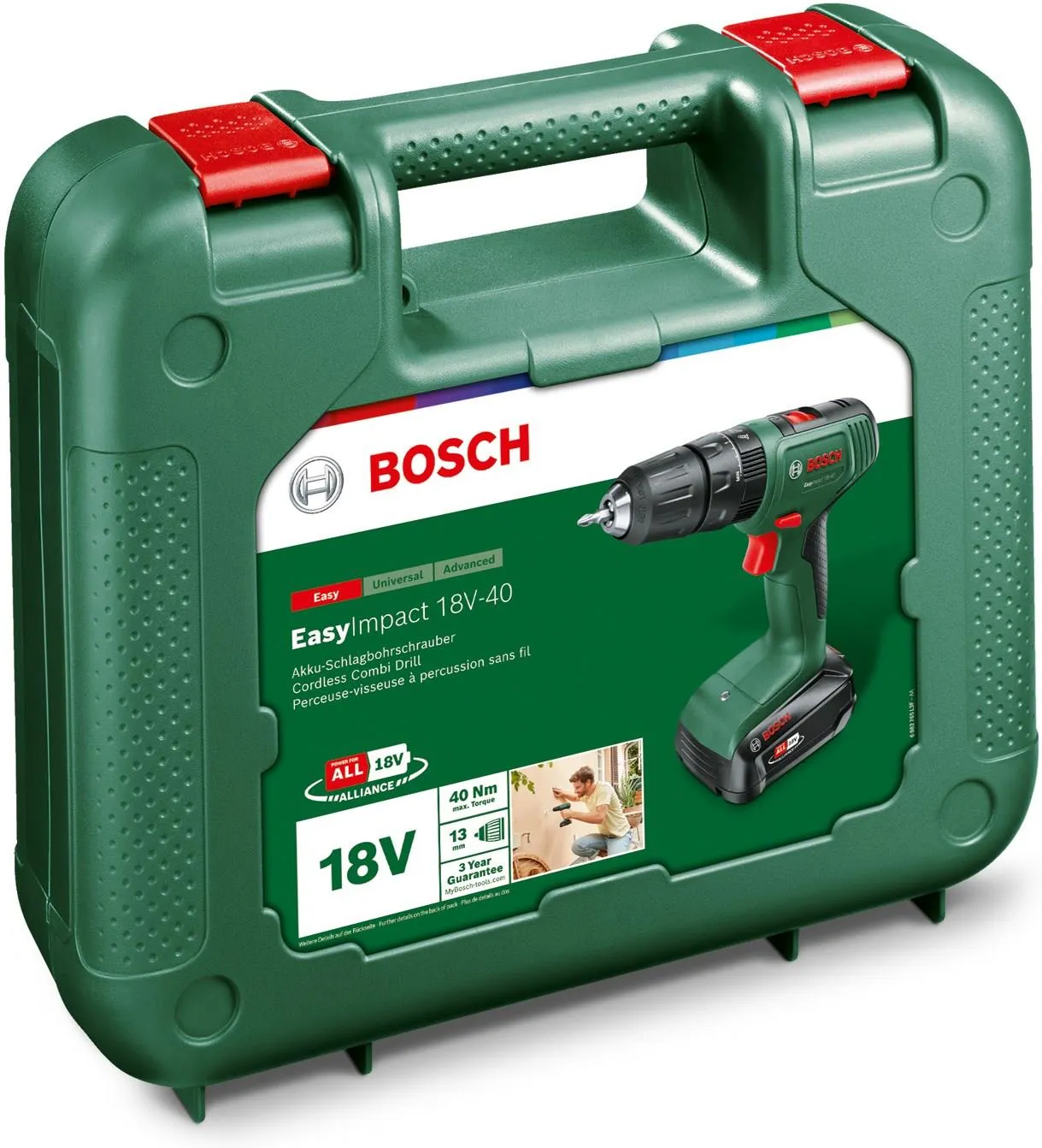 Ударная дрель-шуруповёрт Bosch EasyImpact 18V-40 06039D8101