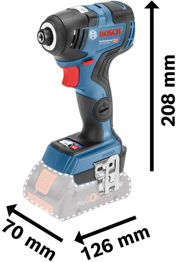 Ударный шуруповёрт Bosch GDR 18V-200 C Professional 06019G4104