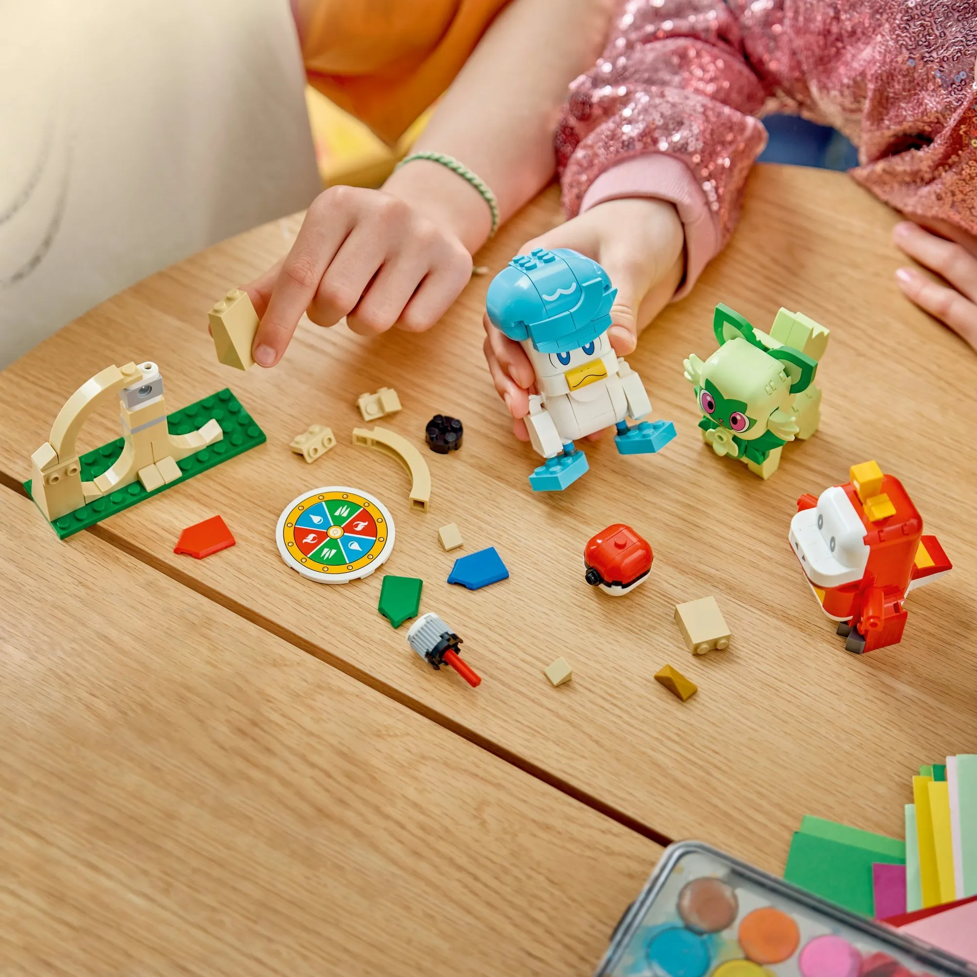 Конструктор LEGO Pokemon 72158 Smart Play: Битва Спригатито, Фуэкоко и Кваксл