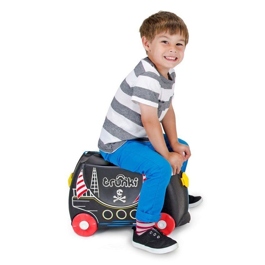 Чемодан-каталка trunki Pedro TRU-0312, ручная кладь, 46х31х21 см, 18 л, 1.7 кг, черный