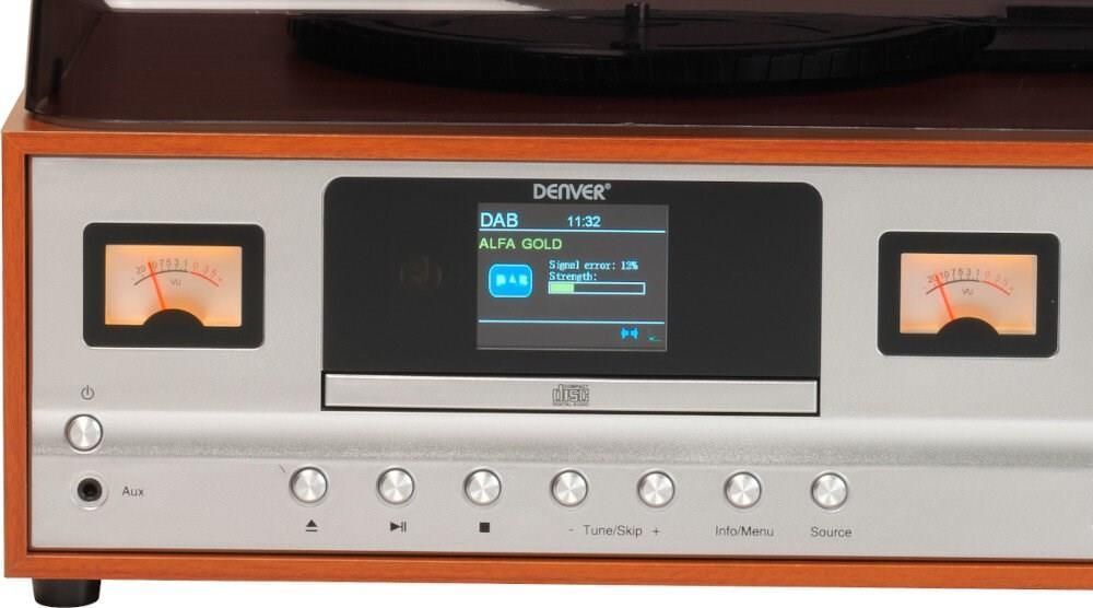 Виниловый проигрыватель DENVER MRD-52 светлое дерево