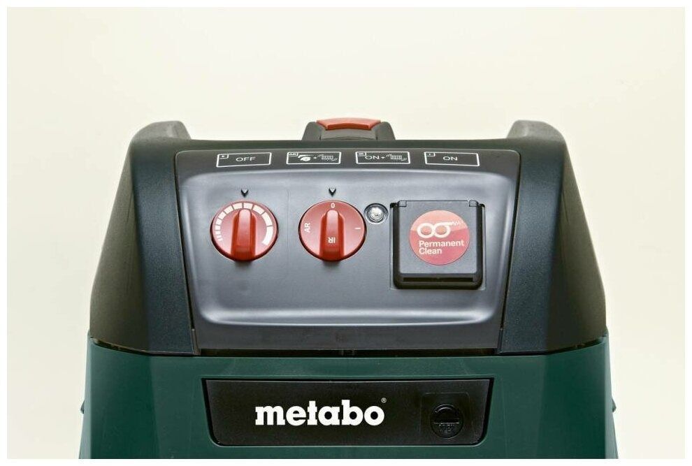 Профессиональный пылесос Metabo ASR 35 L ACP, 1400 Вт, зеленый/черный