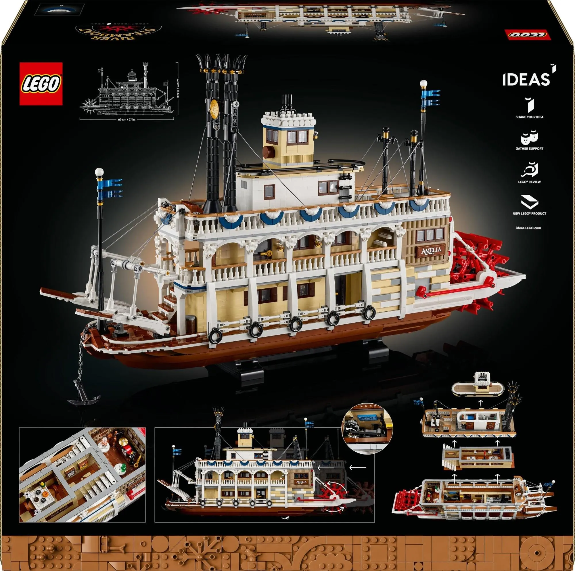 Конструктор LEGO Ideas 21356 Речной пароход
