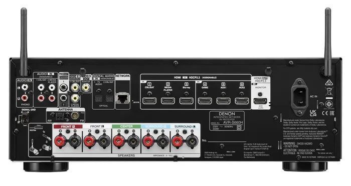 AV-ресивер 5.2 Denon AVR-S660H, черный