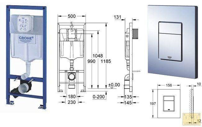Комплект скрытого монтажа Grohe Rapid Sl 38773000
