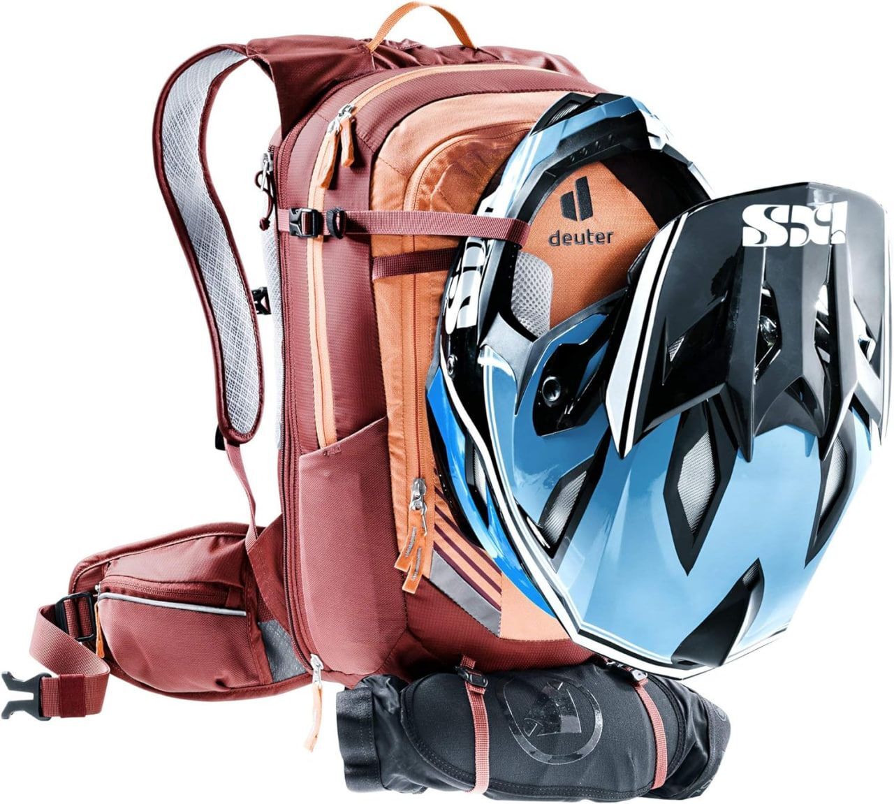 Женский рюкзак Deuter Compact Exp 12 SL, Оранжевый/Красный