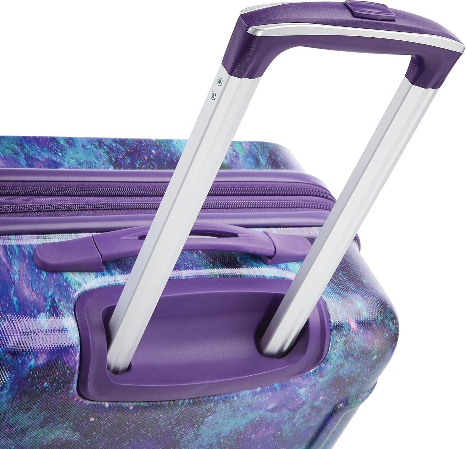 American Tourister Moonlight Hardside чемодан с вращающимися колёсами цвета Cosmos, размер Checked-Medium 24-Inch