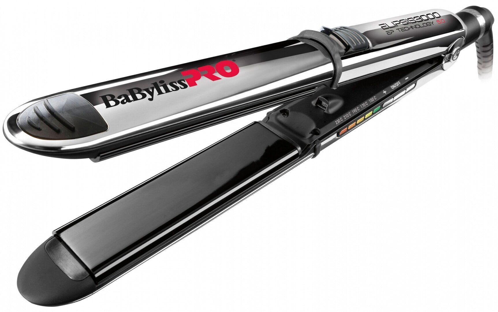 Выпрямитель BaBylissPRO BAB3000EPE, металлический с чёрными вставками